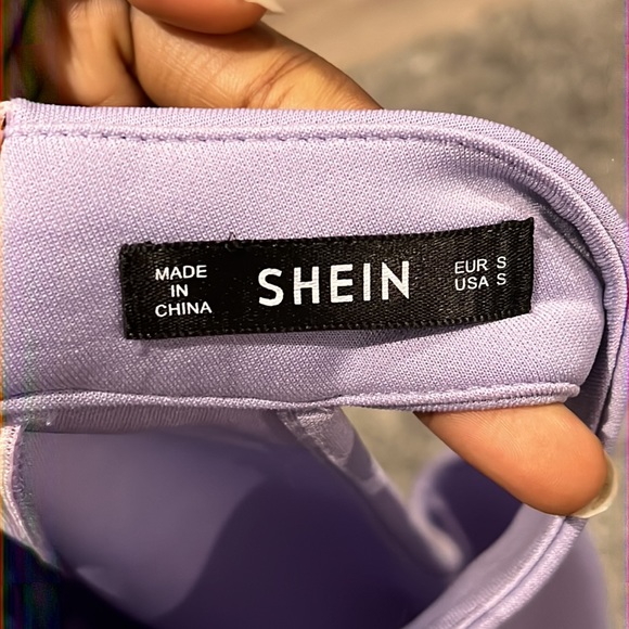 Shein purple one handed midi dress. US 4. - Picture 7 of 7